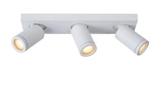 Spot plafond 3 lampes design Lucide Taylor Blanc Aluminium 09930/15/31