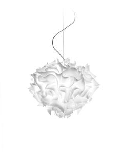 Suspension 2 lampes design Slamp Veli Blanc 01 Technopolymère VEL78SOS0001W_000