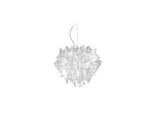 Suspension 2 lampes design Slamp Veli Transparent Technopolymère VEL78SOS0001LE000