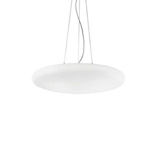Suspension 3 lampes design Ideal lux Smarties Bianco Verre 032016