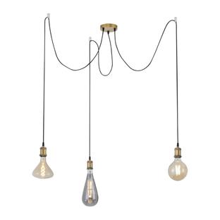 Suspension 3 lampes design Leuchten Direkt Diy Laiton Métal 13571-60