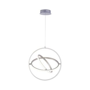 Suspension 3 lampes led Leuchten Direkt Jella Gris Aluminium 11260-55