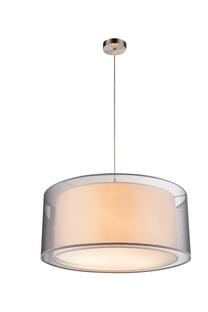 Suspension 3 lumières design Globo Theo Gris Métal 15190H1