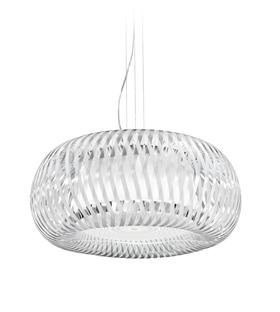 Suspension 4 lampes design Slamp Kalatos Blanc Technopolymère KLT86SOS0000LE000