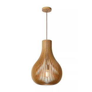 Suspension Bodo - Ø 38 cm - 1xE27 - Bois clair - Lucide - 01400/38/72