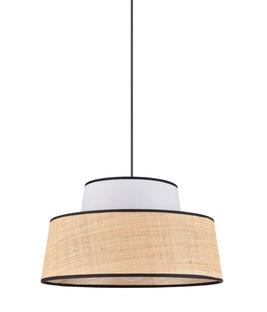 Suspension design Corep Mallorca Blanc Raphia / Métal 654385