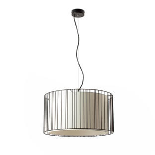 Suspension design Faro LINDA ABJ Blanc acier+tissu 29313