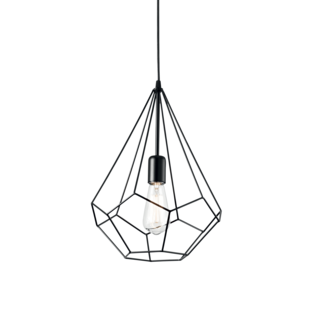 Suspension design Ideal lux Ampolla Noir Métal 148175