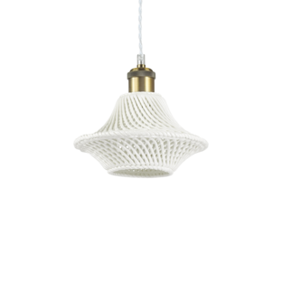 Suspension design Ideal lux Lugano Blanc Céramique 206806