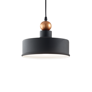 Suspension industrielle Ideal lux Triade Noir Métal 221489