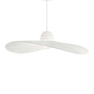 Suspension design Ideal lux Madame Blanc 01 Métal - Tissus 174396