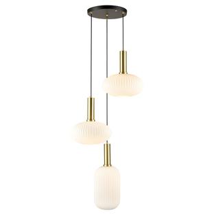 Suspension design Lo Select Opale Blanc Métal - Verre LIANN P3B