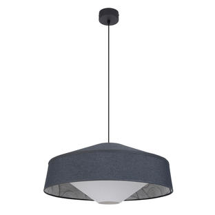 Suspension Mokuzai Ø  58 cm - Noir Métal / Tissus - Market Set - 656054