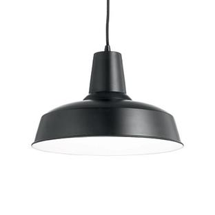 Suspension industrielle Ideal lux Moby Noir Métal 093659