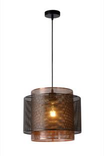 Suspension industrielle Lucide Orrin Noir Métal 02404/01/30