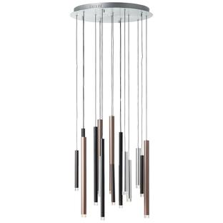 Suspension led Brilliant Cembalo Gris Métal G93730/20