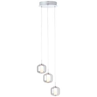Suspension led Brilliant Rafa Chrome Métal - Verre Acrylique G99258/93