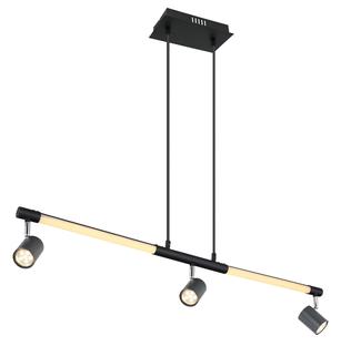 Suspension led Globo Hl Noir Métal 17011H1