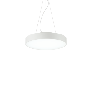 Suspension led Ideal lux Halo Blanc Aluminium 223254