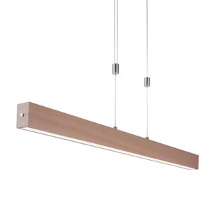 Suspension led Leuchten Direkt Amanda Marron Bois 11420-78