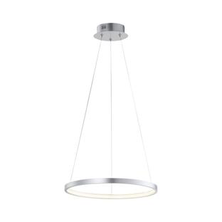 Suspension led Leuchten Direkt Circle Gris Aluminium 11522-21