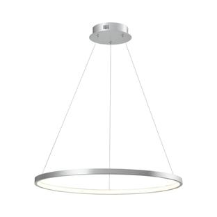 Suspension led Leuchten Direkt Circle Gris Aluminium 11524-21