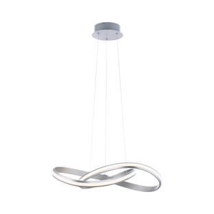 Suspension led Leuchten Direkt Lolasmart-Melinda Gris Aluminium 18432-55