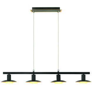 Suspension led Lo Select Bradford Noir Métal P63204 BK+GD