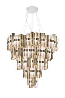 Suspension led Slamp La Lollona Gold Technopolymère LAL87SOS5L00OF000