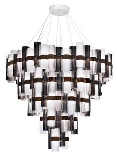 Suspension led Slamp La Lollona Pewter Technopolymère LAL87SOS5L00PE000