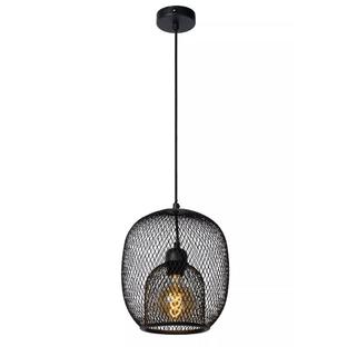 Suspension JERREL Ø 25 cm - 1xE27 - design Lucide - Métal - Noir- 78396/01/30