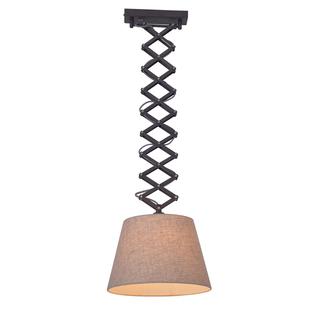 Suspensions 1 lampes design Näve Adrienne Beige Métal - Tissus 6132727