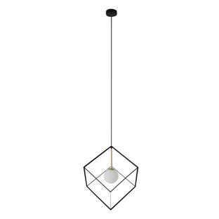 Suspensions 1 lampes design Näve Cadre Noir Métal - Verre 6107822