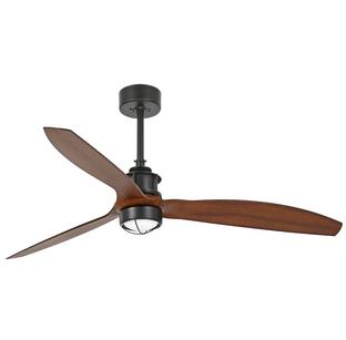 Ventilateur de plafond avec kit lumière Faro Just fan Noir Métal 33395+33391