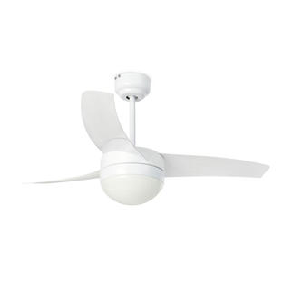 Ventilateur de plafond Easy Ø 105 cm - Moteur AC - 1xE27 - Blanc - Acier ABS - Faro - 33415