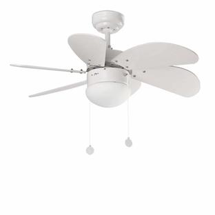 Ventilateur de plafond Faro Palao Blanc Métal 33180