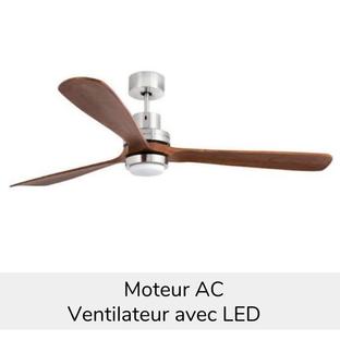 Ventilateur de plafond Lantau Ø 168 cm avec LED - Noyer - Métal - Faro - 33463