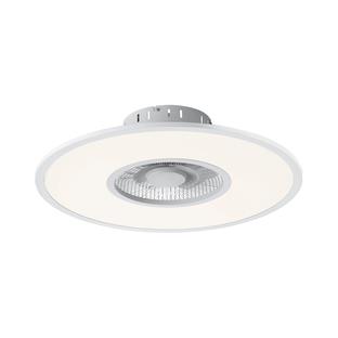 Ventilateur led Leuchten Direkt Flat-Air Blanc Métal 14642-16