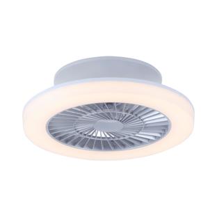 Ventilateur led Leuchten Direkt Leonard Gris Métal 14645-55