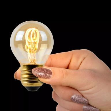 Ampoule filament ambre E27 LED - Lucide G45- 49045/03/62