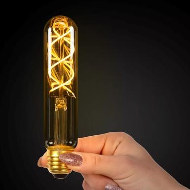Ampoule filament ambre E27 LED - Lucide T32 - Tube- 49035/05/62