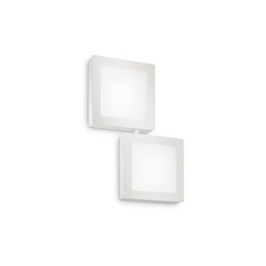 Applique 2 lampes design Ideal lux Union Blanc Métal 142197