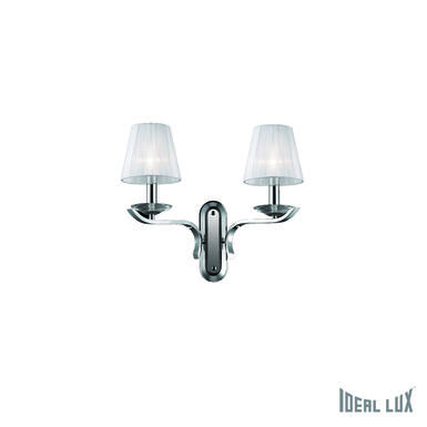 Applique 2 lampes design Ideal lux Pegaso Chrome Métal 059211