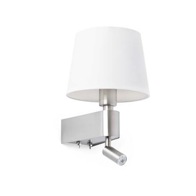 Applique 2 lampes led Faro Room Nickel mat 29976