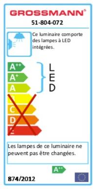 Applique 2 lampes led Grossmann Canyon Gris métallique Aluminium 51-804-072