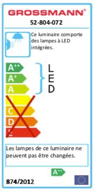 Applique 2 lampes led Grossmann Canyon Gris métallique Aluminium 52-804-072