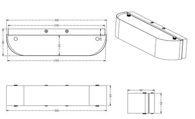 Applique 2 lampes led Trio Blanc Métal 220810201