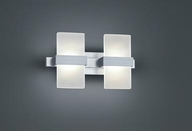 Applique 2 lampes led Trio Platon Nickel mat Métal 274670205