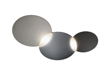 Applique 2 lumières led Grossmann Circ Graphite / Argenté Aluminium 52-829-157