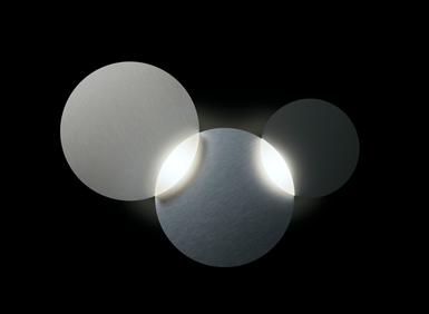 Applique 2 lumières led Grossmann Circ Graphite / Argenté Aluminium 52-829-157